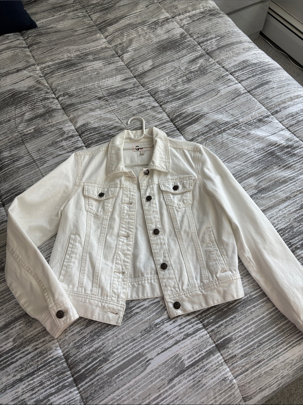 SO White Denim Jacket - Size Large
